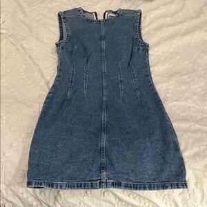 Abercrombie & Fitch Dark Blue Denim Sleeveless Dress